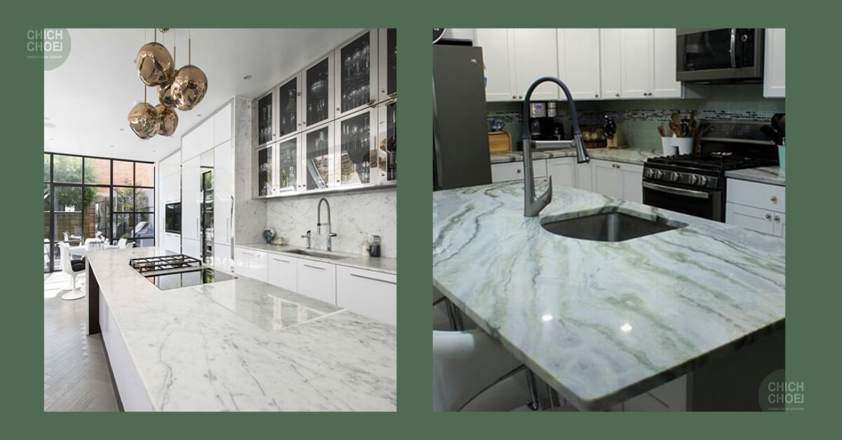 Bếp đá Marble