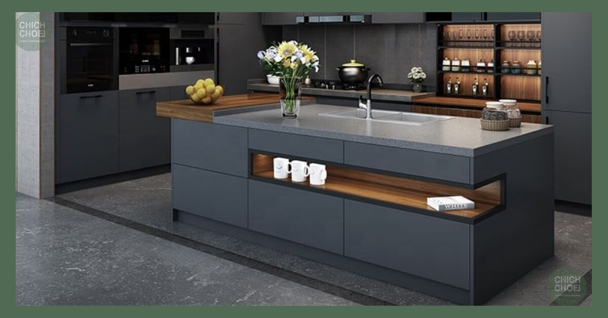 Mẫu đảo bếp sang