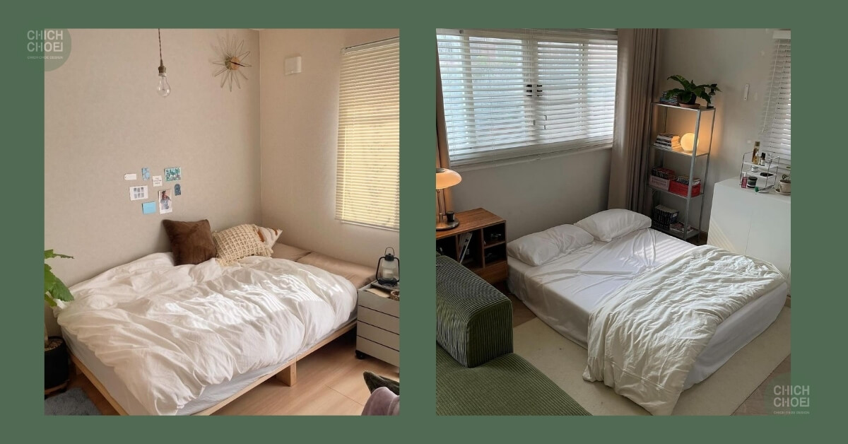 Cải tạo phòng ngủ phong cách tối giản