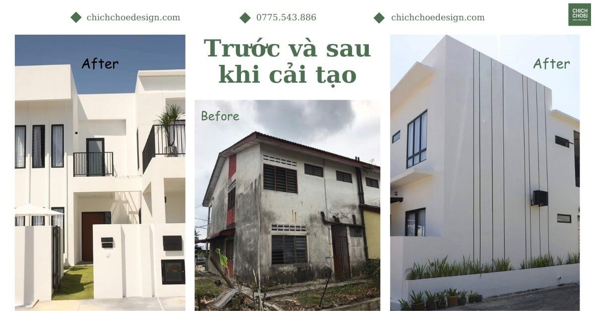 Trước và sau khi cải tạo