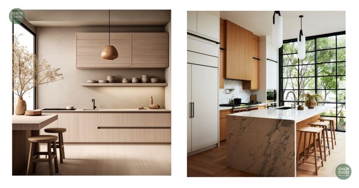 Chia khu vực chức năng theo thói quen nấu nướng