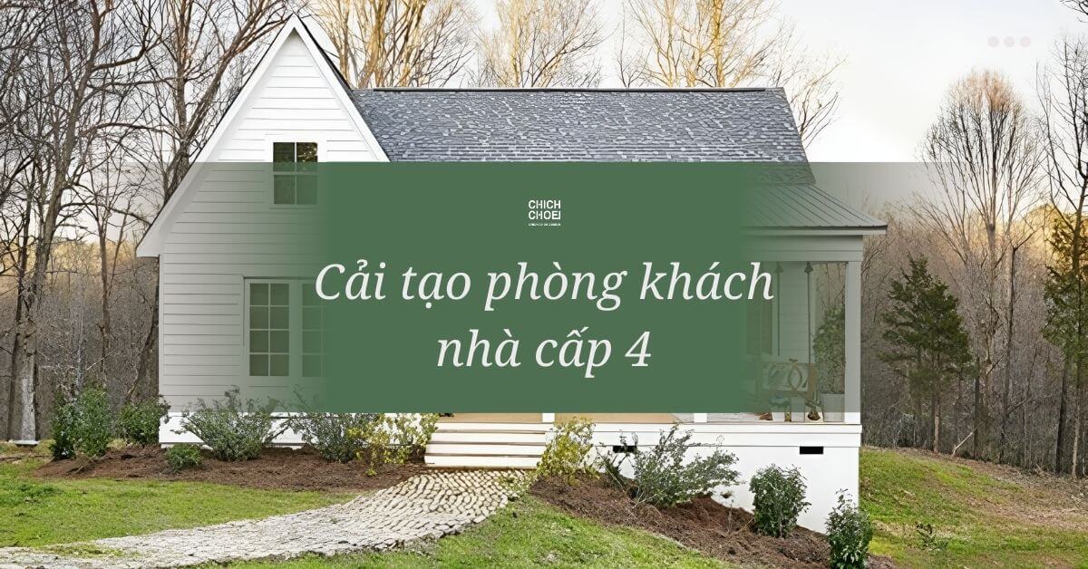 Cải tạo phòng khách cho nhà cấp 4